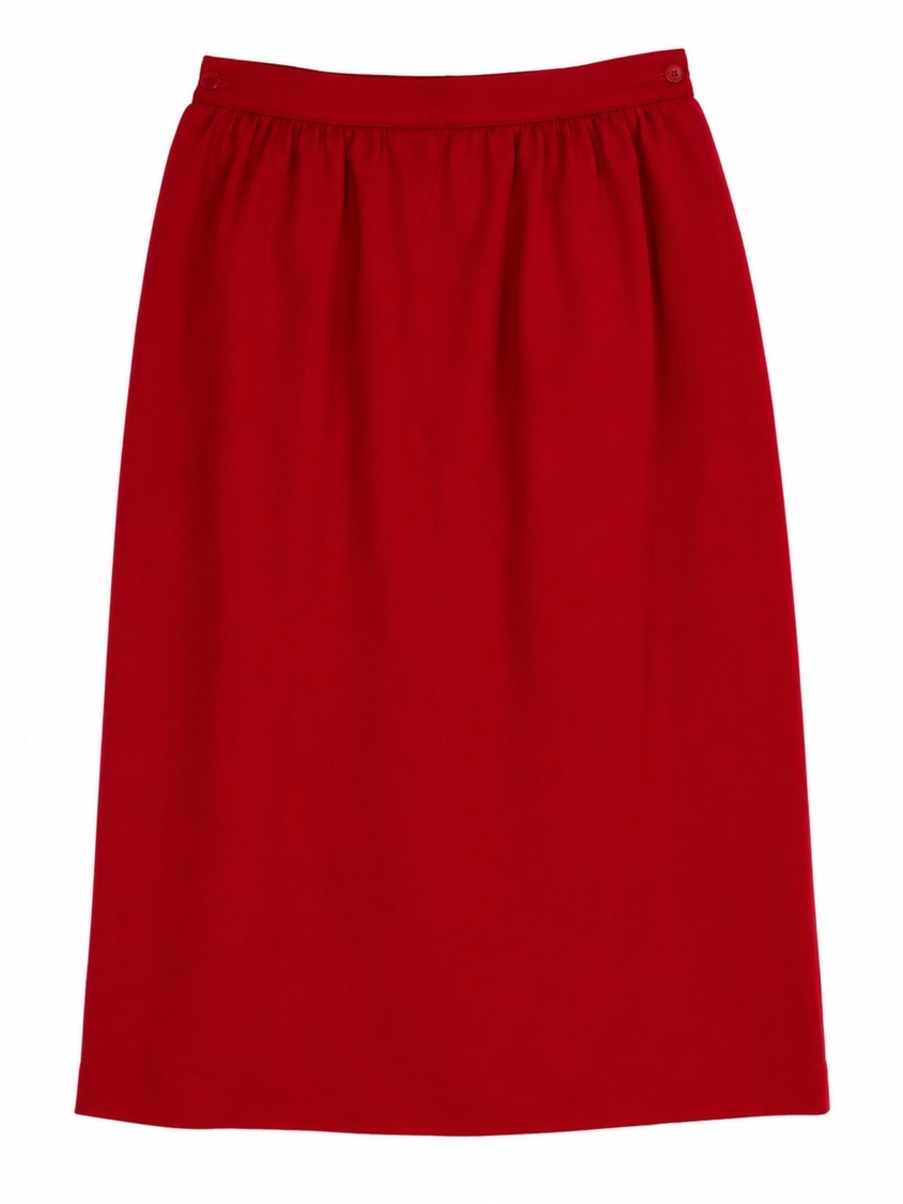 Pendleton Red Midi Skirt with Elastic Waist - Picture 4 of 14